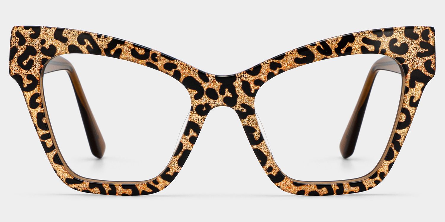 Ansyah Cateye Leopard Glasses