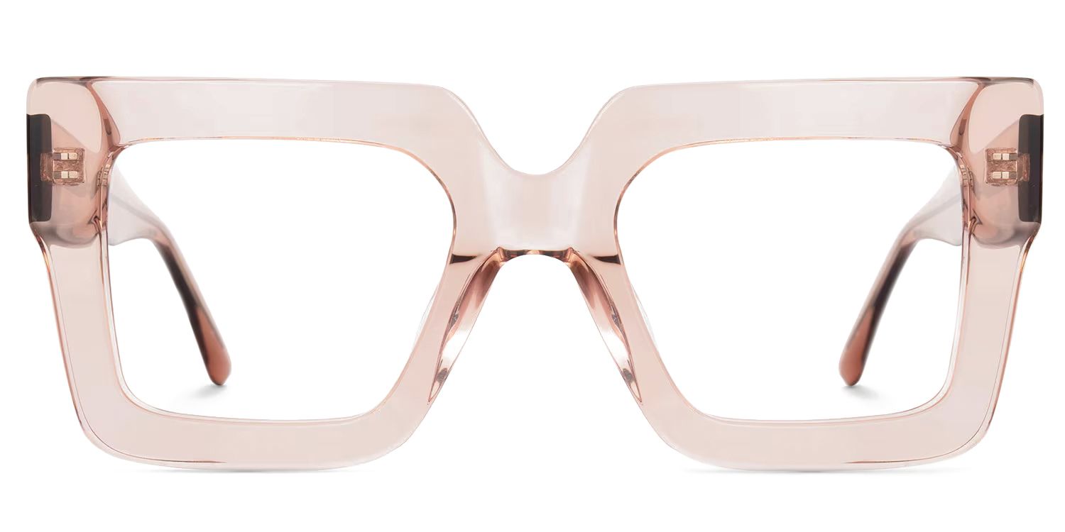 Brandon Square Beige Glasses