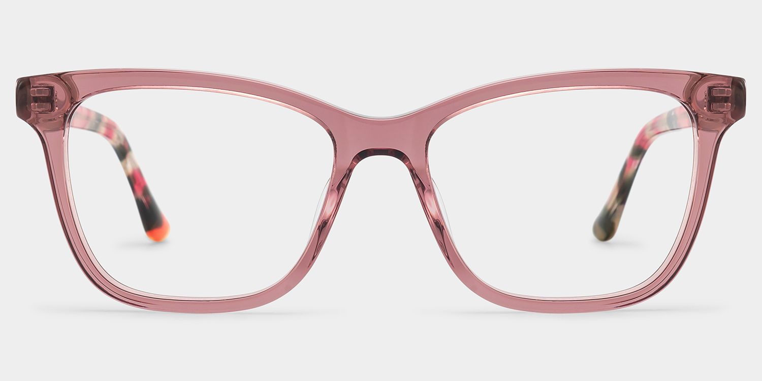 Faith Pink Rectangle Glasses