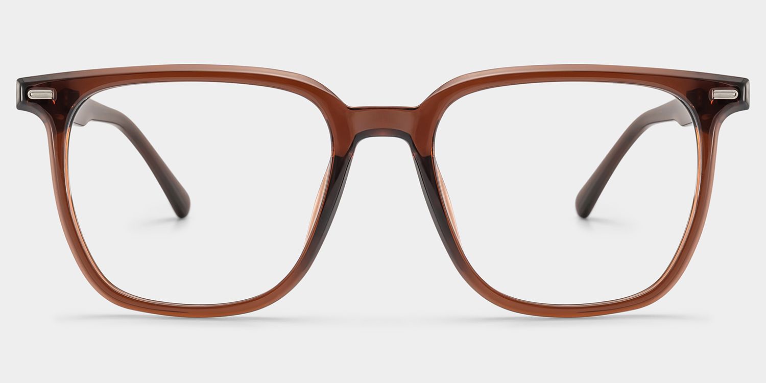Eliza Dark Brown Square Glasses