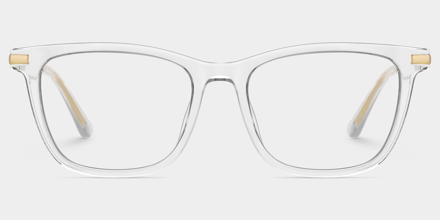 Selena Rectangle Clear Glasses